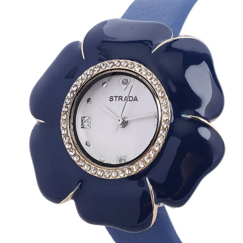 Strada Watch Mallow Flower Blue